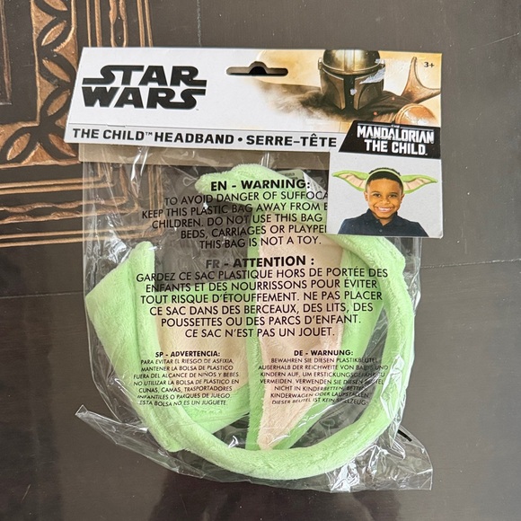 Star Wars The Child Green and Cream Ears Headband - Picture 4 of 4